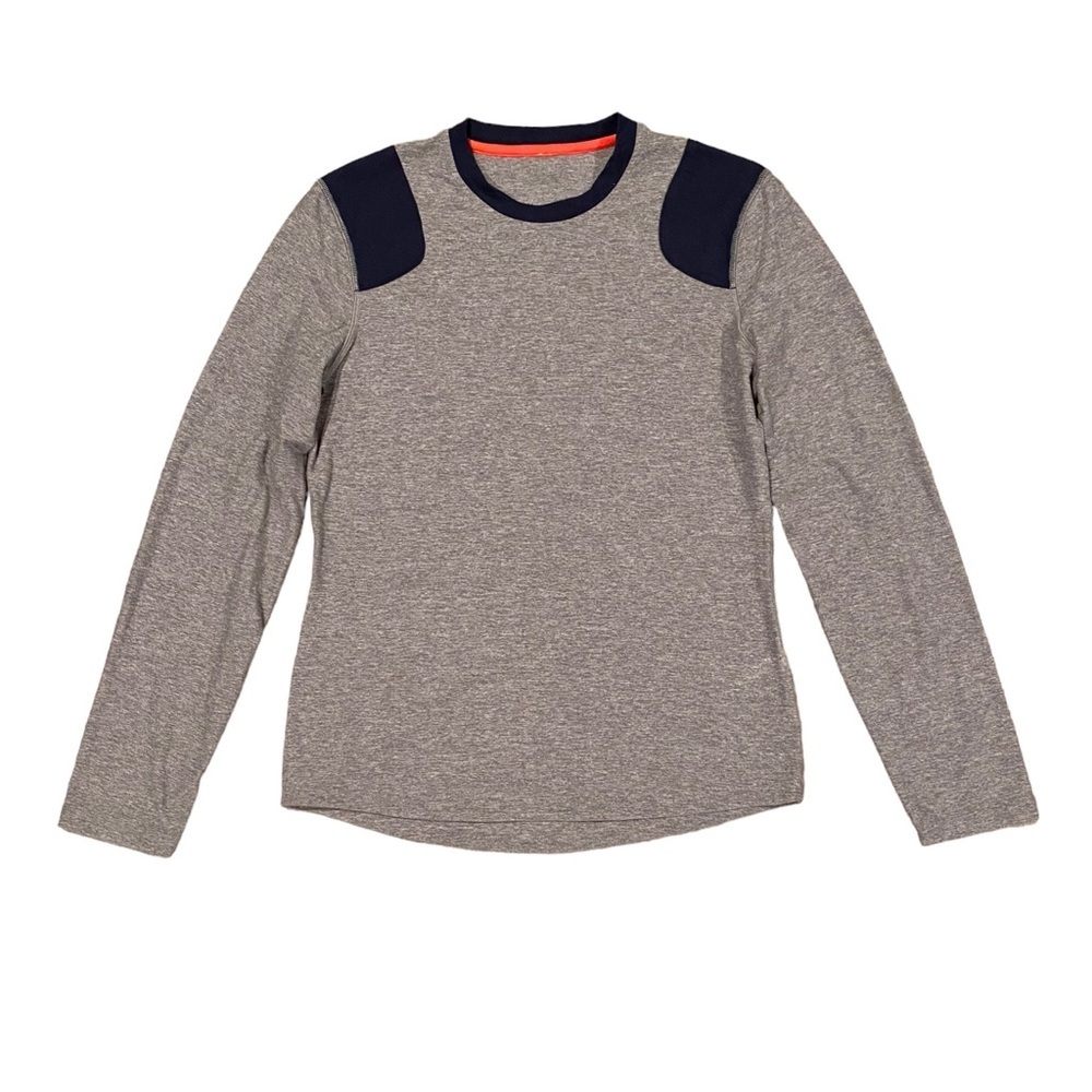 Men’s Lululemon Athletic Long Sleeve Heather Gray Blue Shirt
